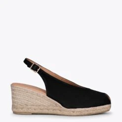 MOJACAR - Espadrilles NOIR Talon Ouvert