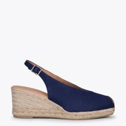 MOJACAR - Espadrilles BLEU MARINE Talon Ouvert