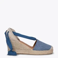 VERA - Espadrilles BLEU à Lacets