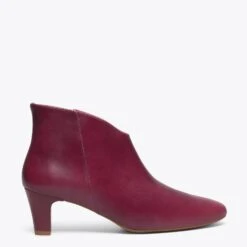 LADY – Bottines Avec Décolleté En V BORDEAUX Nappa