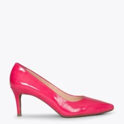 STILETTO - Chaussures En Cuir Verni ROSE Avec Talon Aiguille