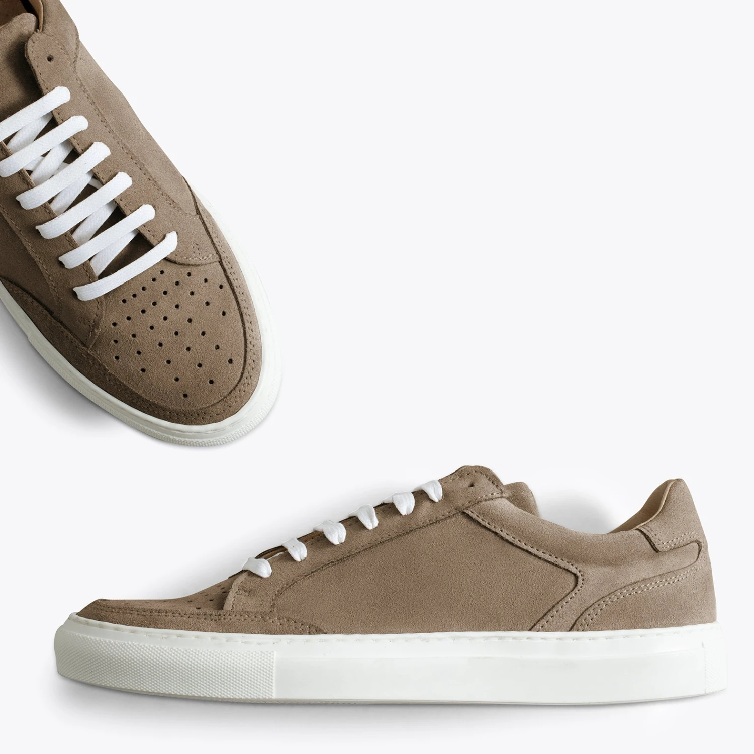 DUBLÍN - Baskets En Cuir Pour Homme TAUPE – Image 2