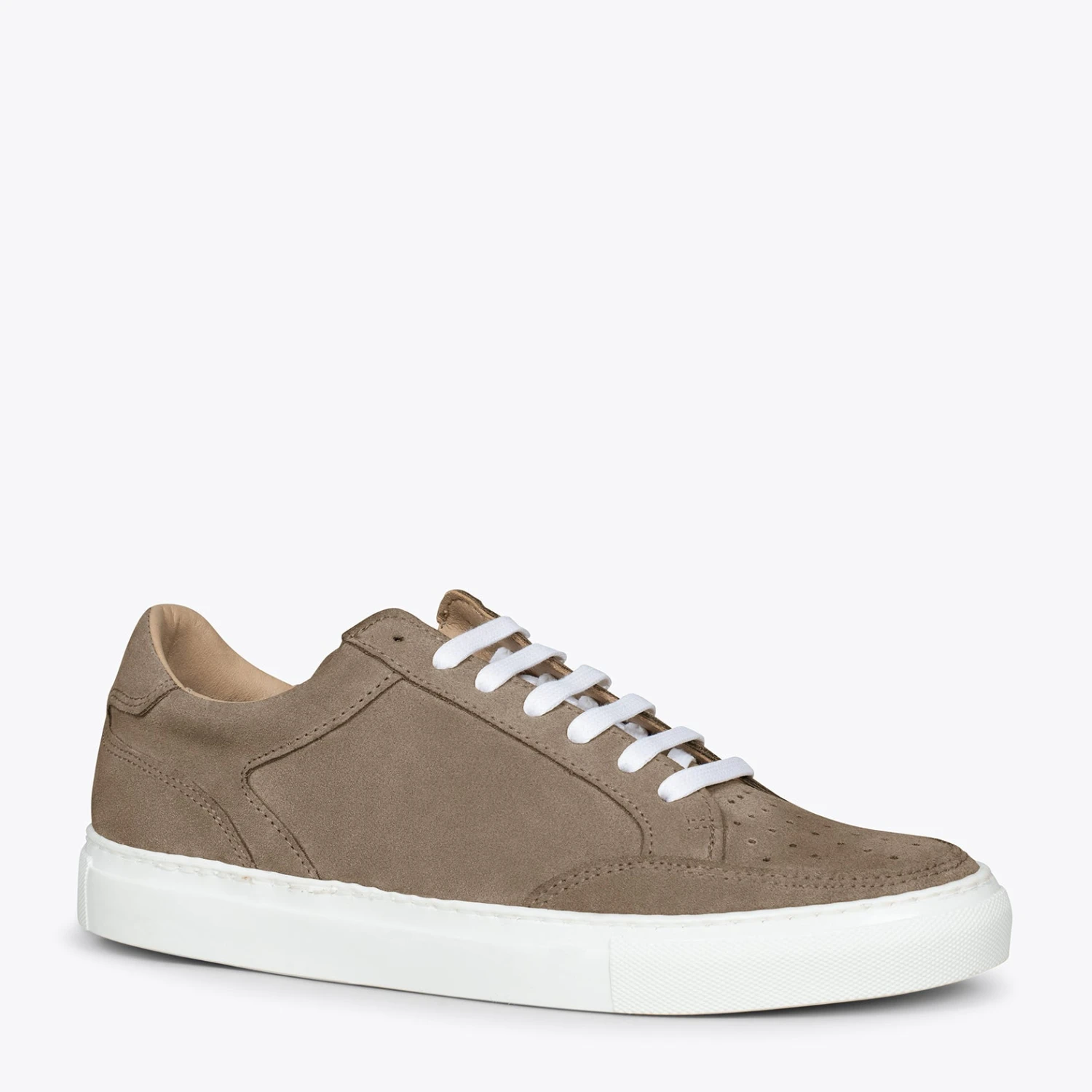 DUBLÍN - Baskets En Cuir Pour Homme TAUPE – Image 4