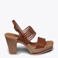 MODE - Sandale Pour Femme CAMEL Avec Gravure Laser