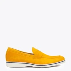 Mocassins Homme Memory Foam Jaune