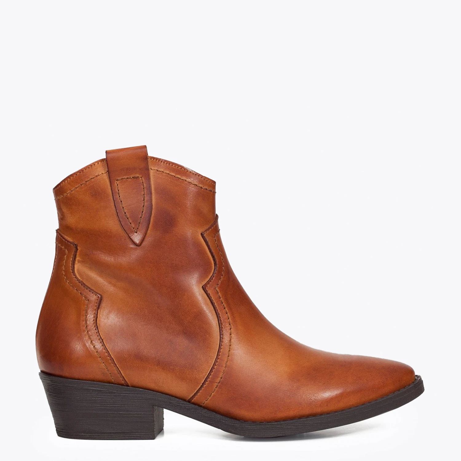 COW-BOY - Bottine Cowboy Pour Femme CAMEL