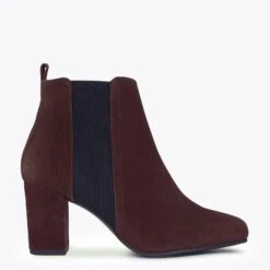 BOTTINES URBAN Ă Talon CHOCOLAT