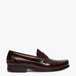 CASTELLANO - Mocassin BORDEAUX Pour Homme En Cuir Florentic