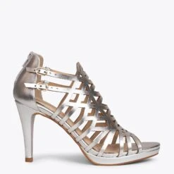 GALA - Sandales De Soirée à Talon Haut ARGENTÉ