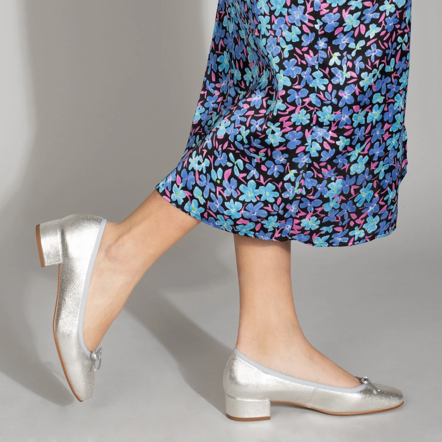 OPERA - Ballerines Pour Femmes Avec Talon ARGENTÉ – Image 6