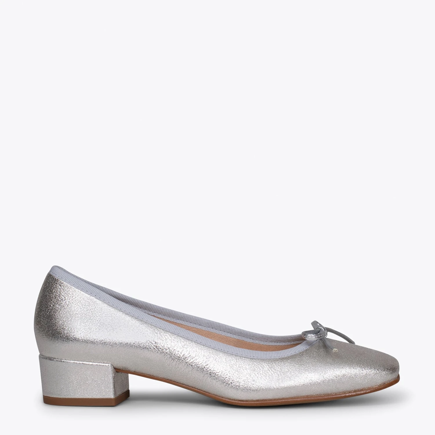 OPERA - Ballerines Pour Femmes Avec Talon ARGENTÉ