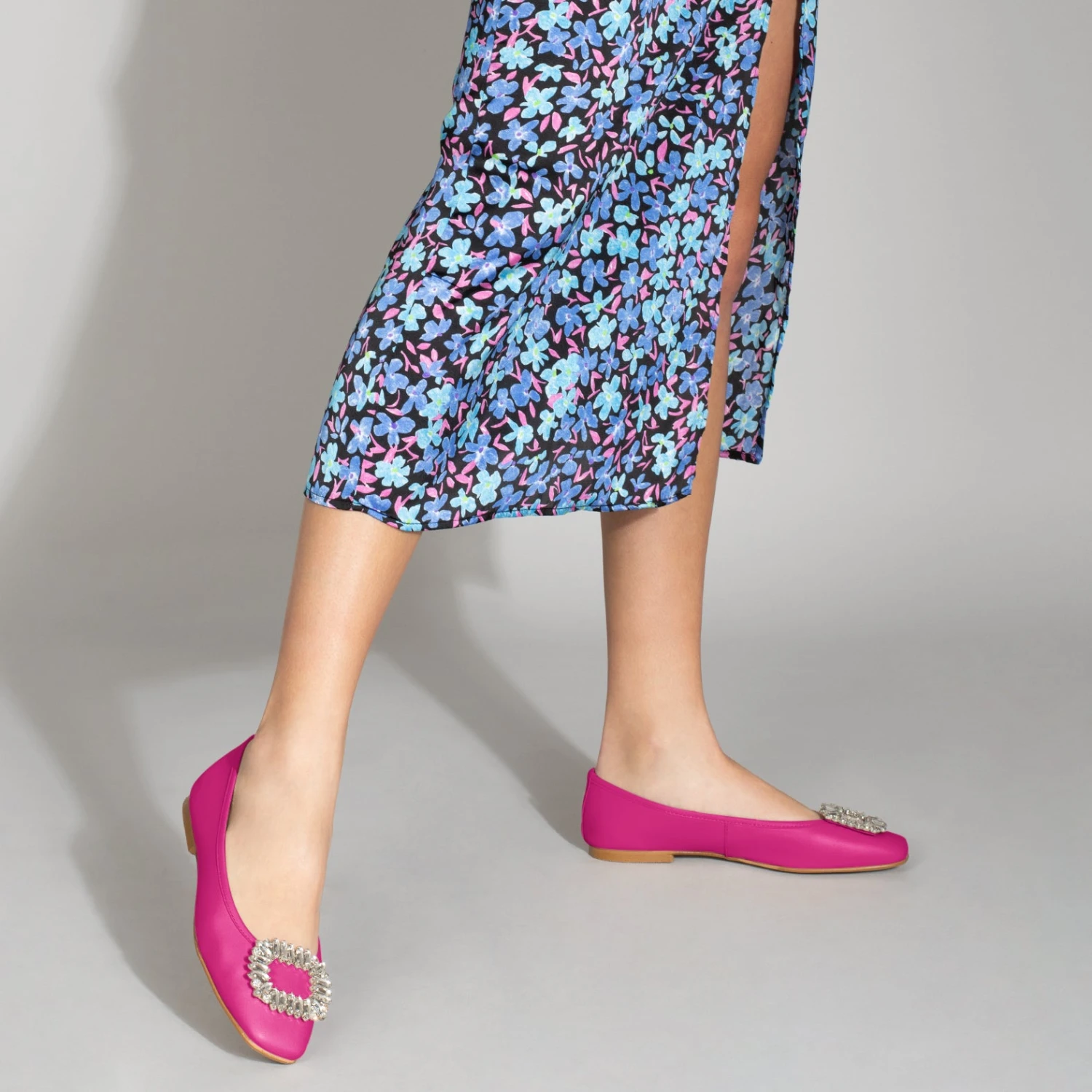 BIJOU - Chaussures Plates Avec Broche FUCHSIA – Image 6