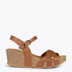 LIRIO - Compensée Pour Femme En Couleur CAMEL