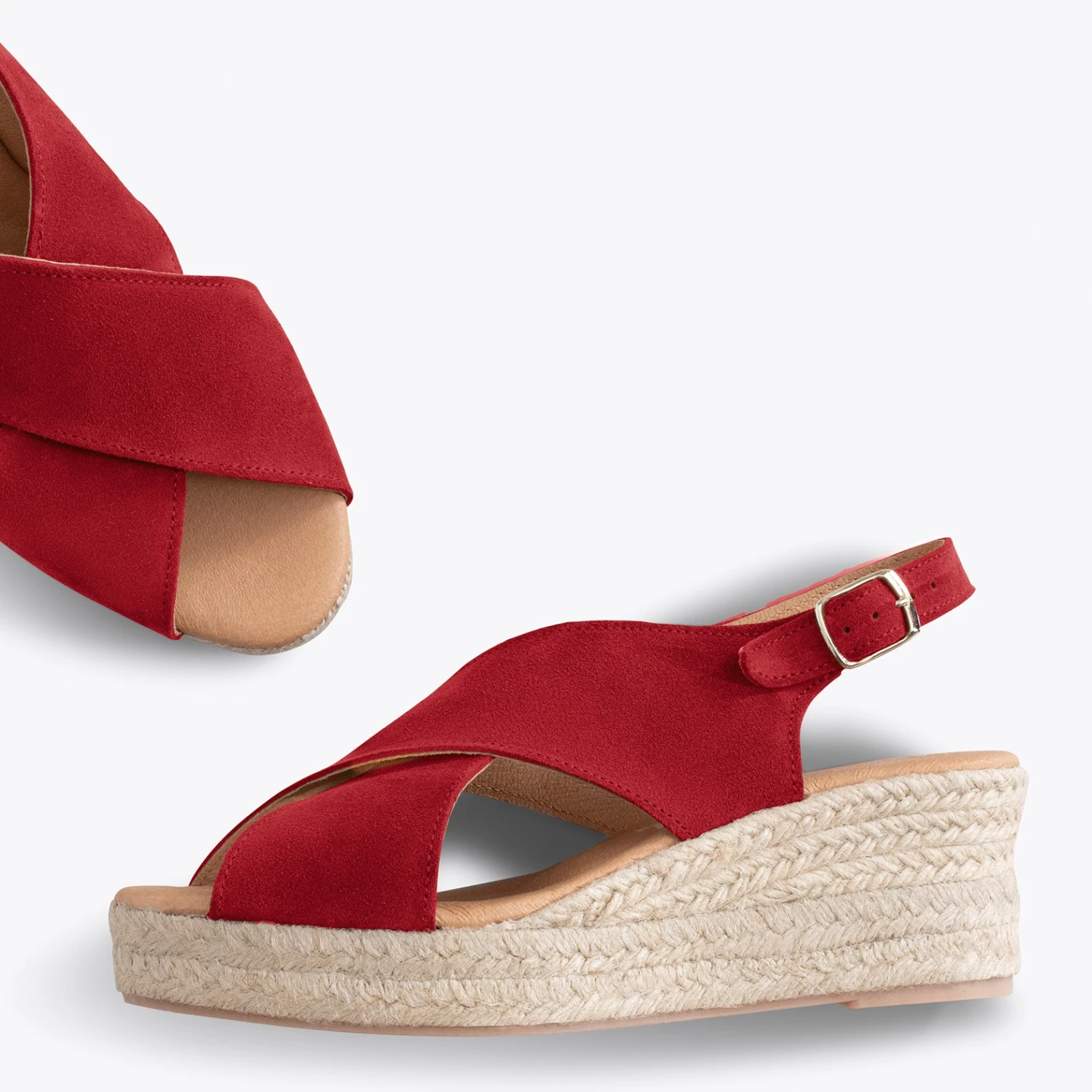 LAGOS - Espadrilles à Brides Croisées ROUGE – Image 2