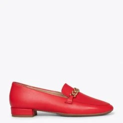 CHAIN - Mocassins élégants Pour Femmes ROUGE