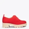CANDEM - Chaussures à Lacets Avec Talon Et Plateforme ROUGE
