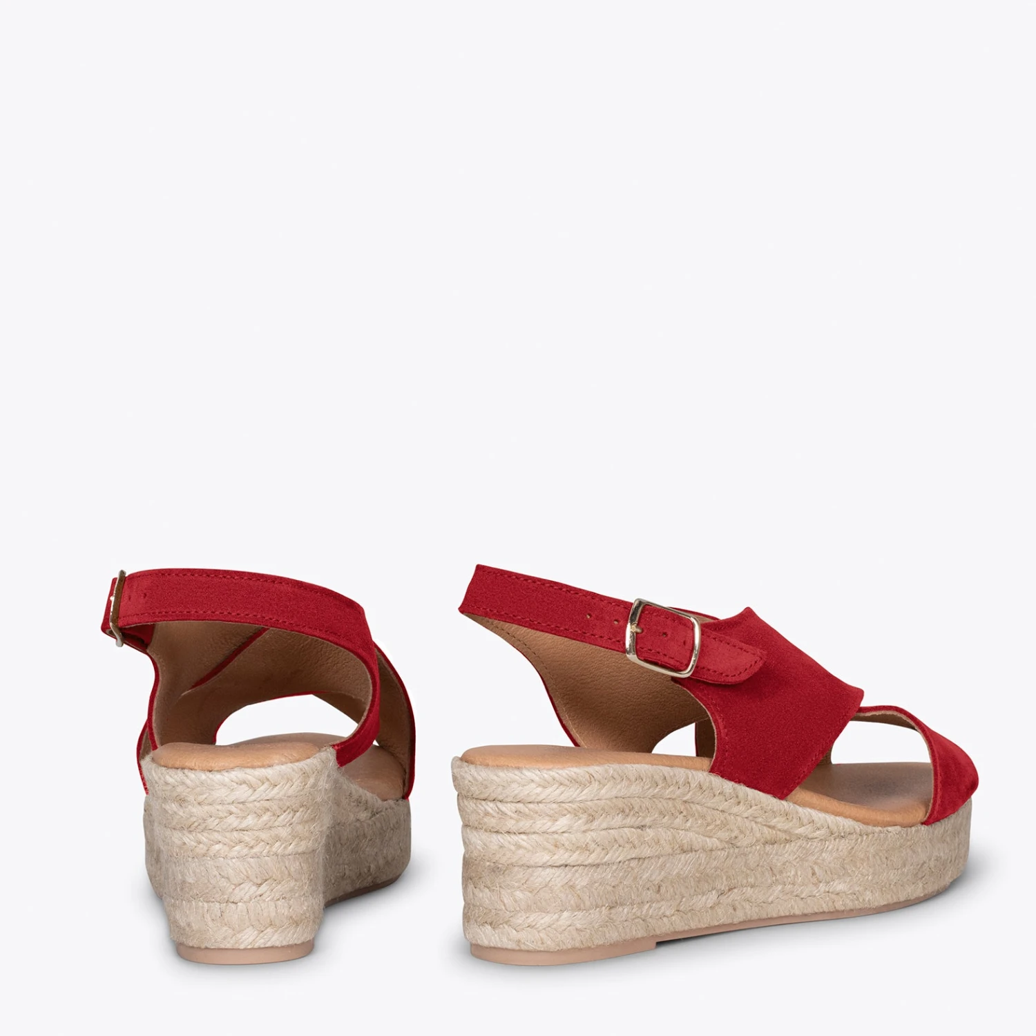 LAGOS - Espadrilles à Brides Croisées ROUGE – Image 3