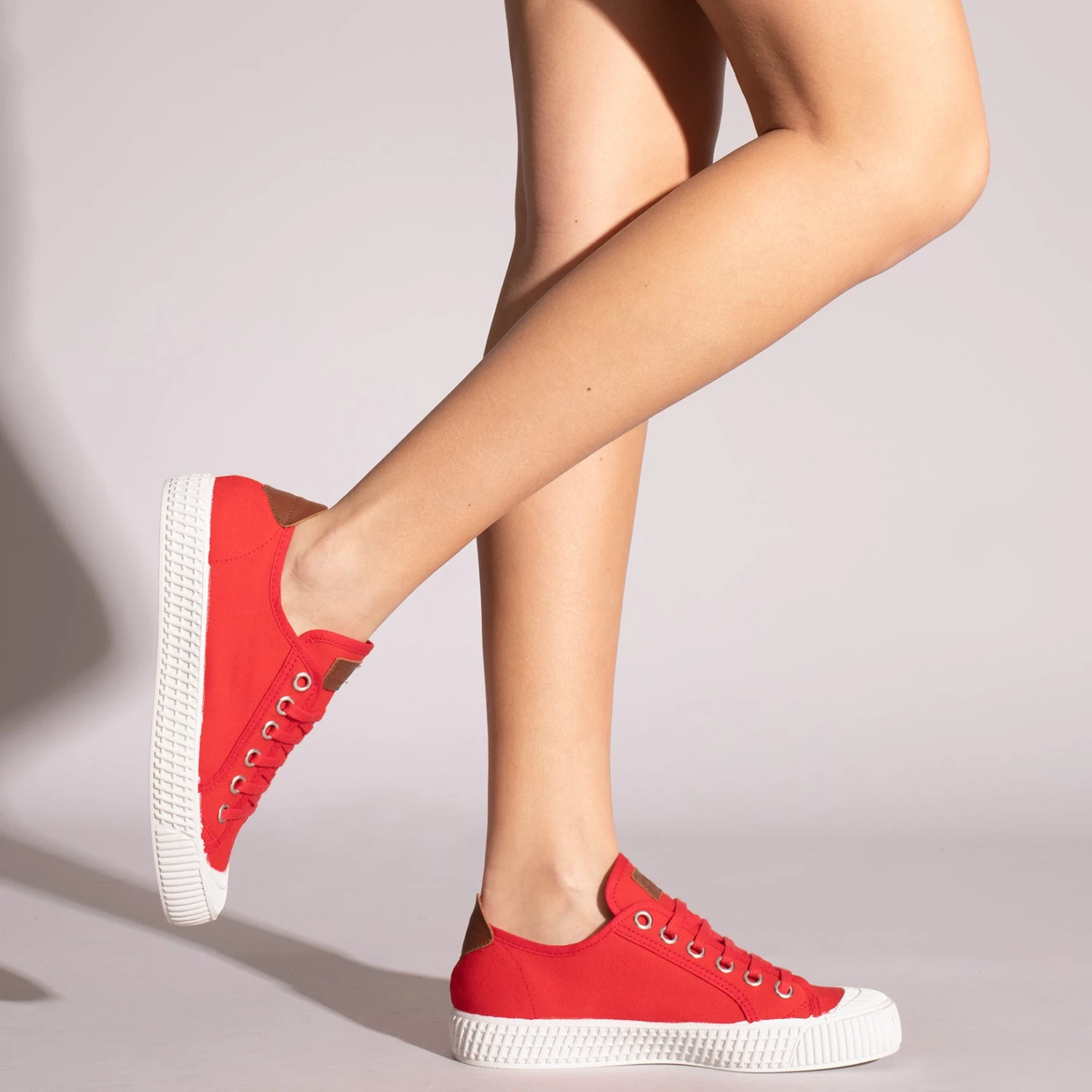 BASKET - Chaussures En Toile Pour Femme ROUGE – Image 7