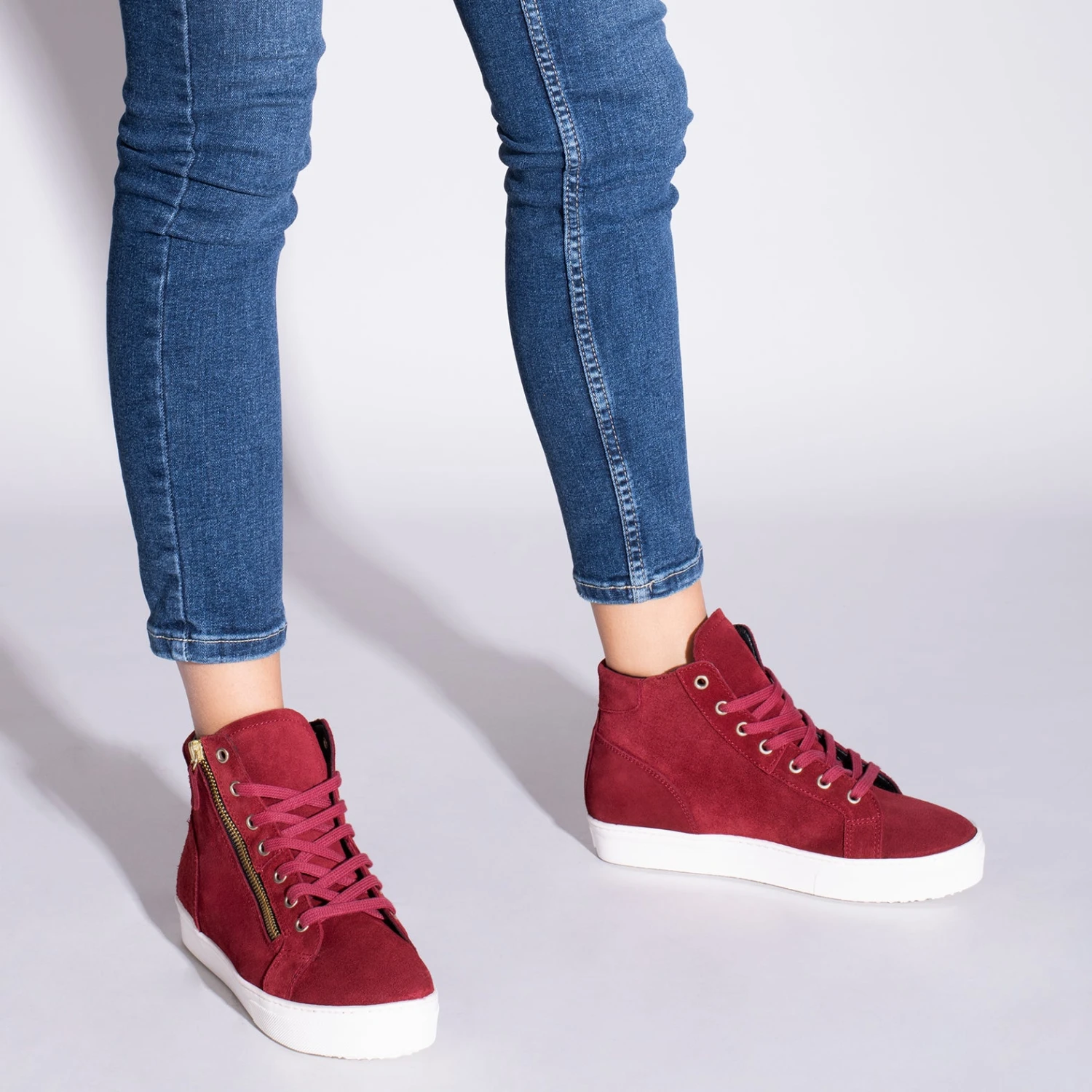 STAR - Baskets Compensées Pour Femmes ROUGE – Image 6