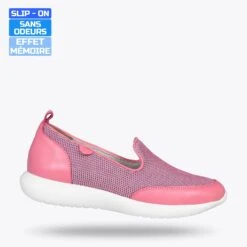 SLIPPER SPORT – Baskets à Enfiler En Maille ROSE