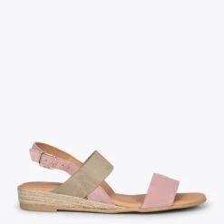 ARENA - Espadrilles ROSE Avec Sangle élastique
