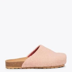 DREAMING - Chaussons Fourrure Mouton ROSE