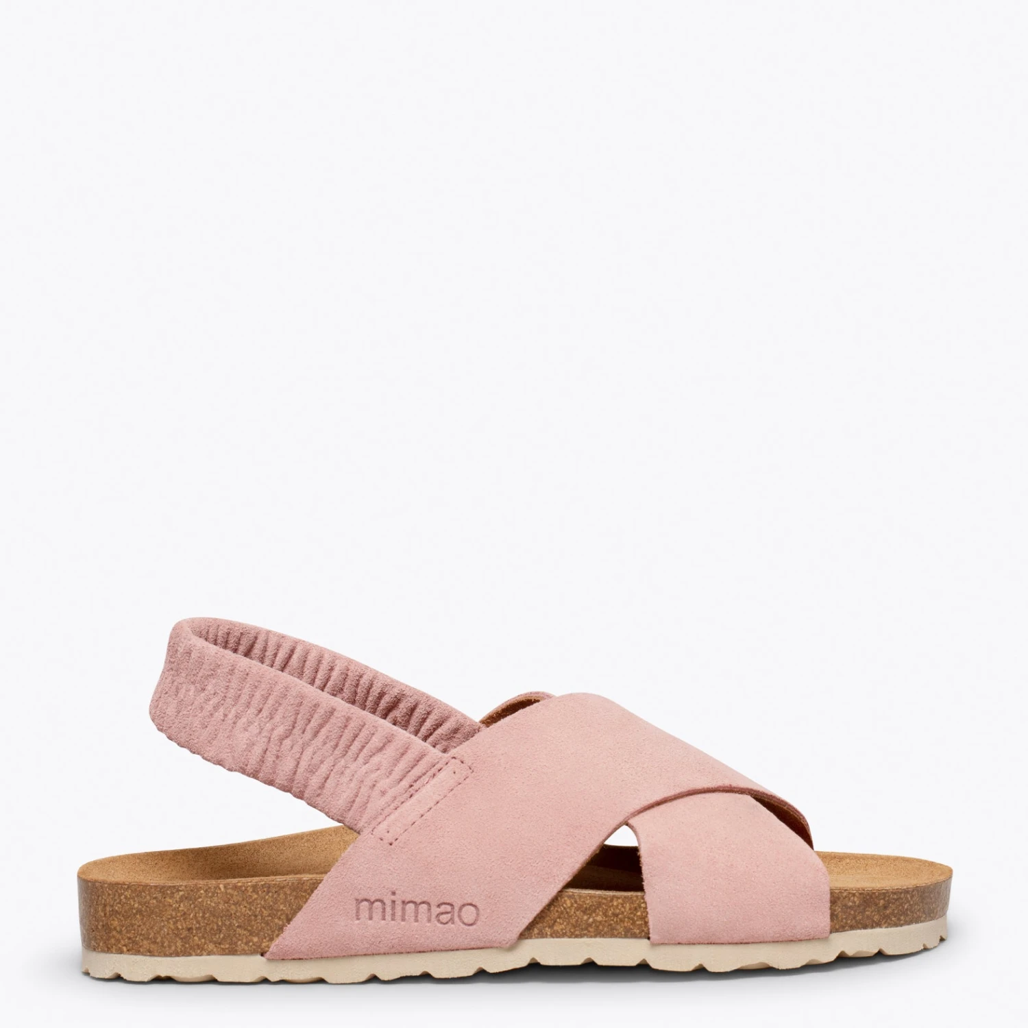 PALMERA - Sandale Plate à Brides Croisées Et élastique ROSE