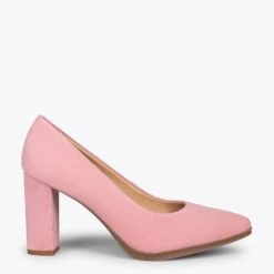 URBAN – Chaussures à Talon Haut En Daim ROSE