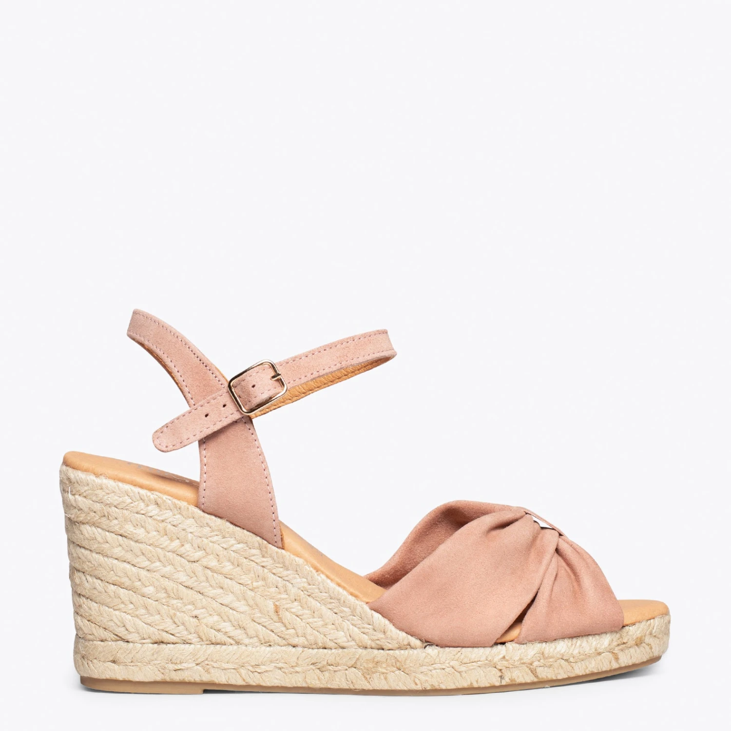 CONIL – Sandales Espadrilles Compensées NUDE