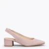 URBAN LADY – Escarpins à Talon Moyen à Bride Arrière ROSE PÂLE