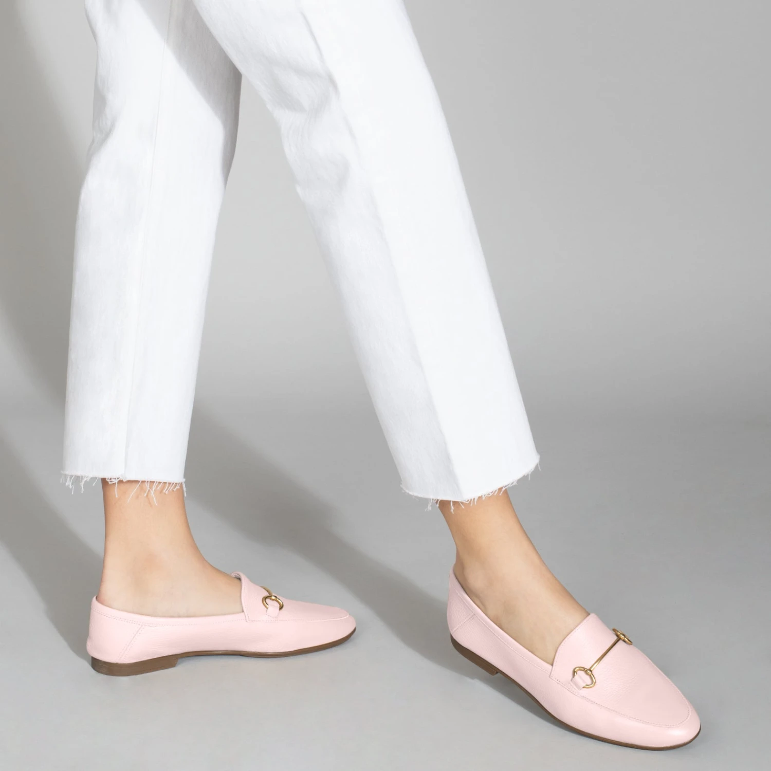STYLE – Mocassins En Cuir Avec Détail Métallique ROSE – Image 6