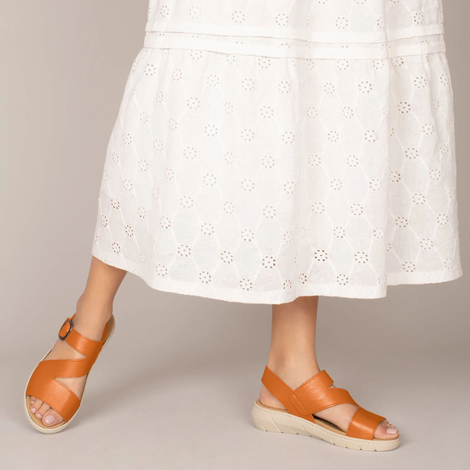 NATURA - Sandales à Semelle Amovible MARRON – Image 6