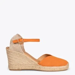 NERJA - Espadrilles Talon Haut ORANGE