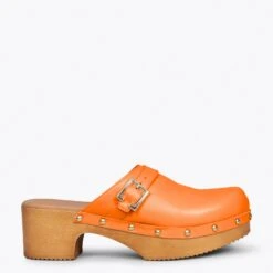 NIZA - Sabots Avec Talon Et Plateforme ORANGE