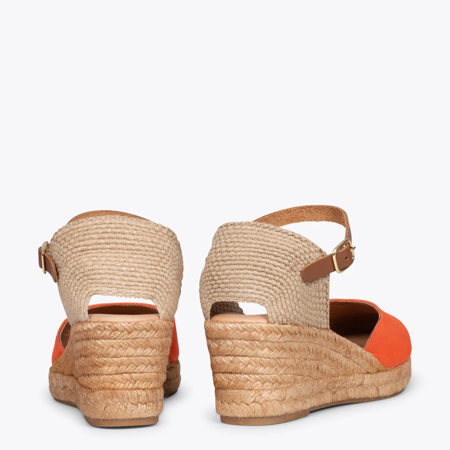 ALTEA - Espadrilles à Talon Moyen ORANGE – Image 3