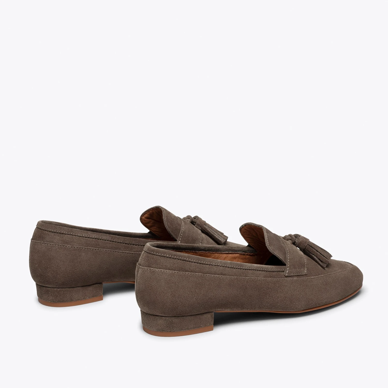 POMPON - Mocassin Femme TAUPE Avec Pompon – Image 4