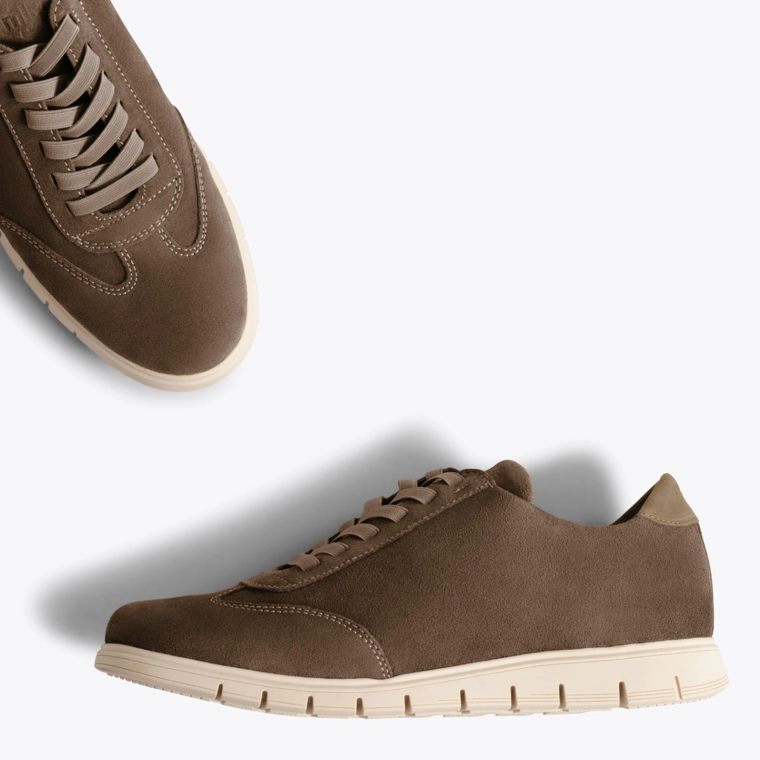 360Âș - Baskets Casual Pour Hommes TAUPE â Image 2