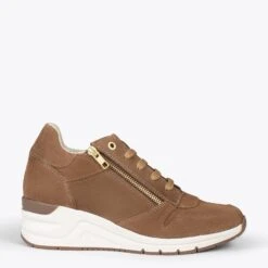 BLUCHER SPORT â Baskets CompensĂ©es Pour Femme TAUPE