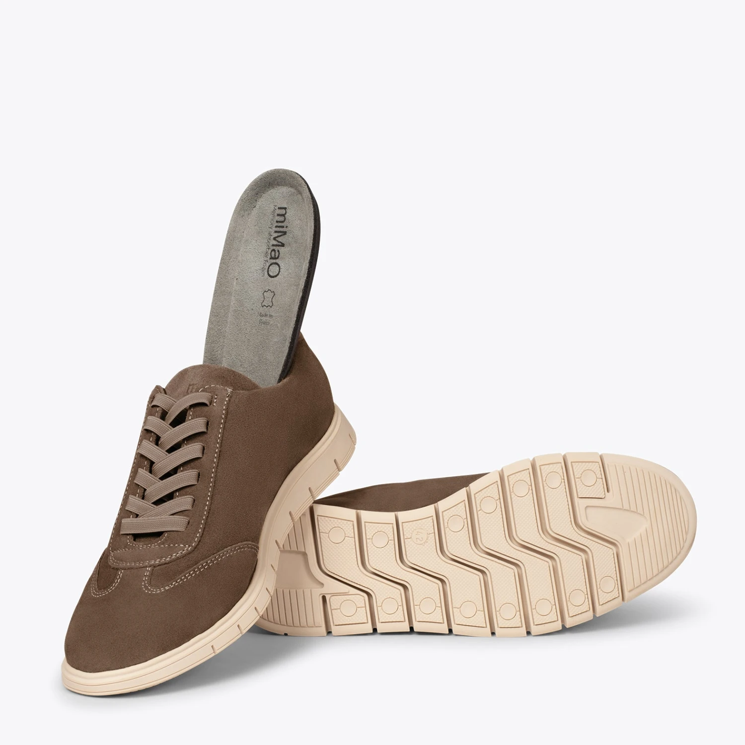 360Âș - Baskets Casual Pour Hommes TAUPE â Image 5