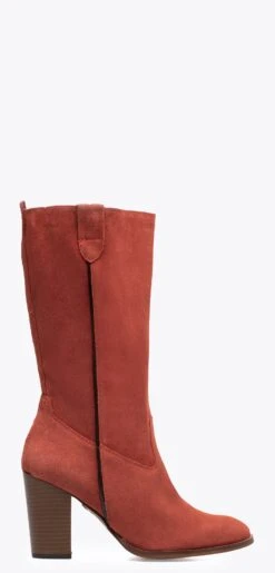 CAMPERA - Botte Haute à Talon TERRACOTA