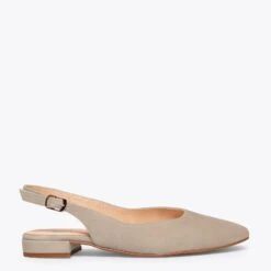 BRUNCH - Chaussures Sans Talon Pour Femmes TAUPE