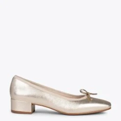 OPÉRA – Ballerines à Talon DORÉ