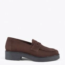 CASUAL – Mocassins Basiques En Forme De Masque MARRON