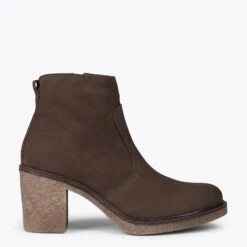 KANSAS – Bottines Country En Cuir MARRON