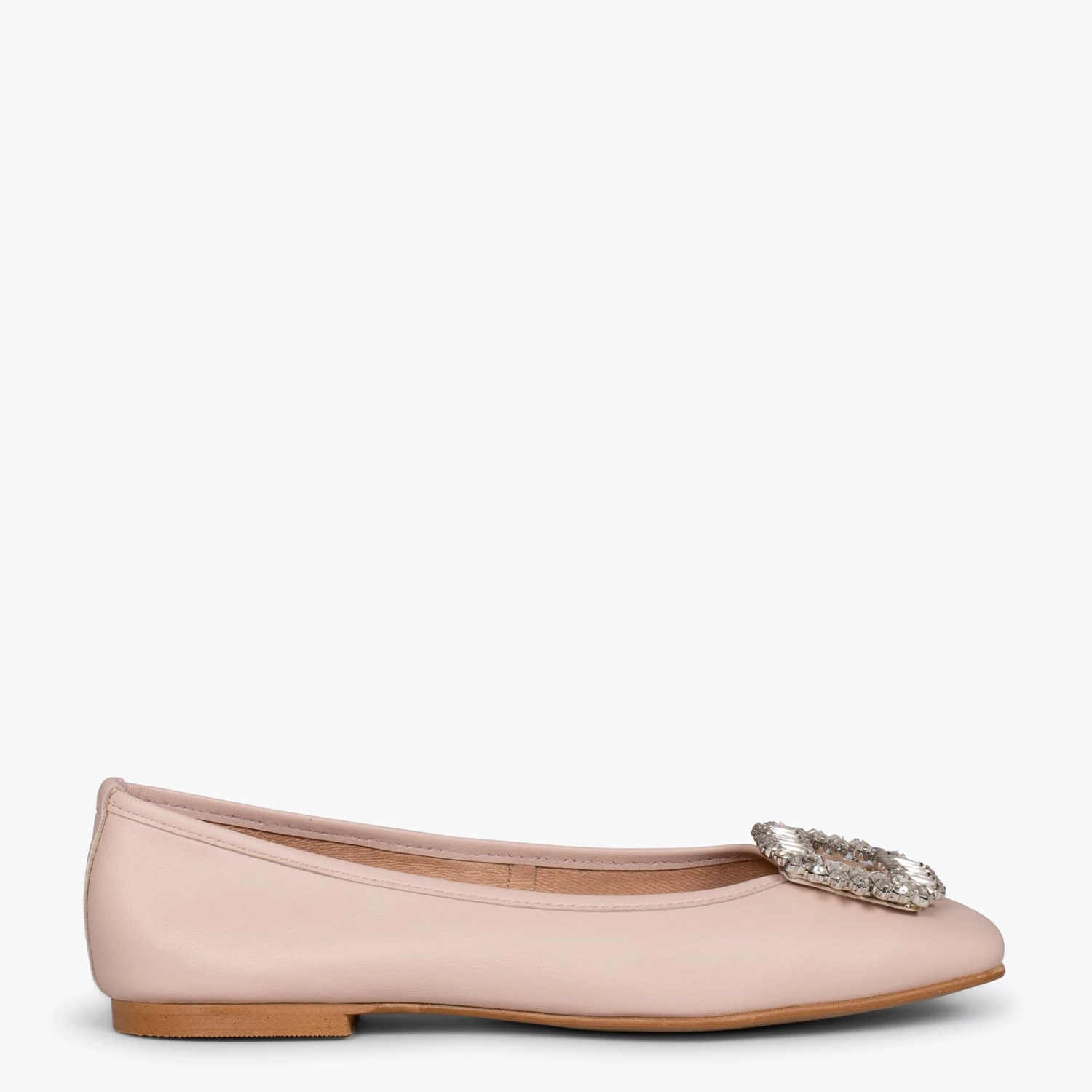 BIJOU - Chaussures Plates Avec Broche NUDE