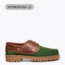 CHAUSSURE BATEAU - Mocassins Bateau Homme En Cuir VERT
