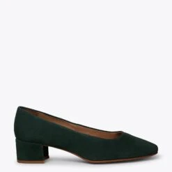 DAMA - Chaussures à Talon Bas Et Bout Carré VERT