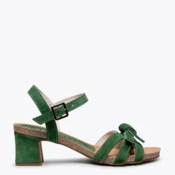 CASUAL - Sandale à Talon Haut BIO VERT