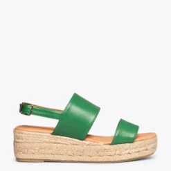 TARIFA - Espadrilles Plateforme VERT