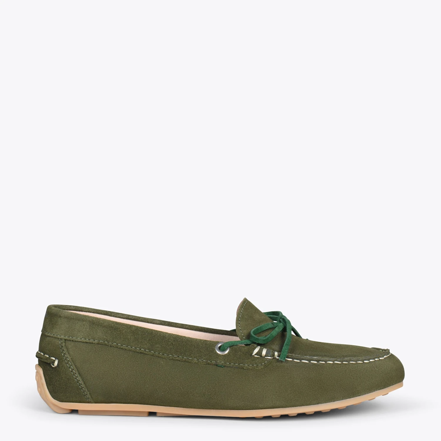 BOUCLE – Mocassins Pour Femme à Semelle Amovible VERT